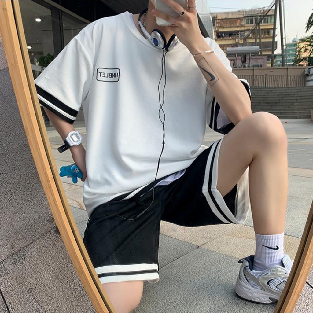 Bộ Quần Áo Thun Nam Mùa Hè "HNBLET" Style Hàn Quốc Trend 2023 ZENKODLMEN - SET NAM 90000161C5
