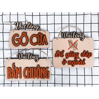 Bảng gỗ treo trước cửa trang trí thêm cho cửa hàng của bạn được làm bởi MỘC DECOR Handmade