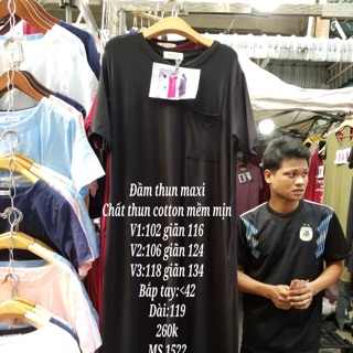 Đầm thun maxi