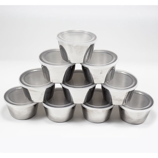 Hũ inox làm caramel, hũ bánh flan