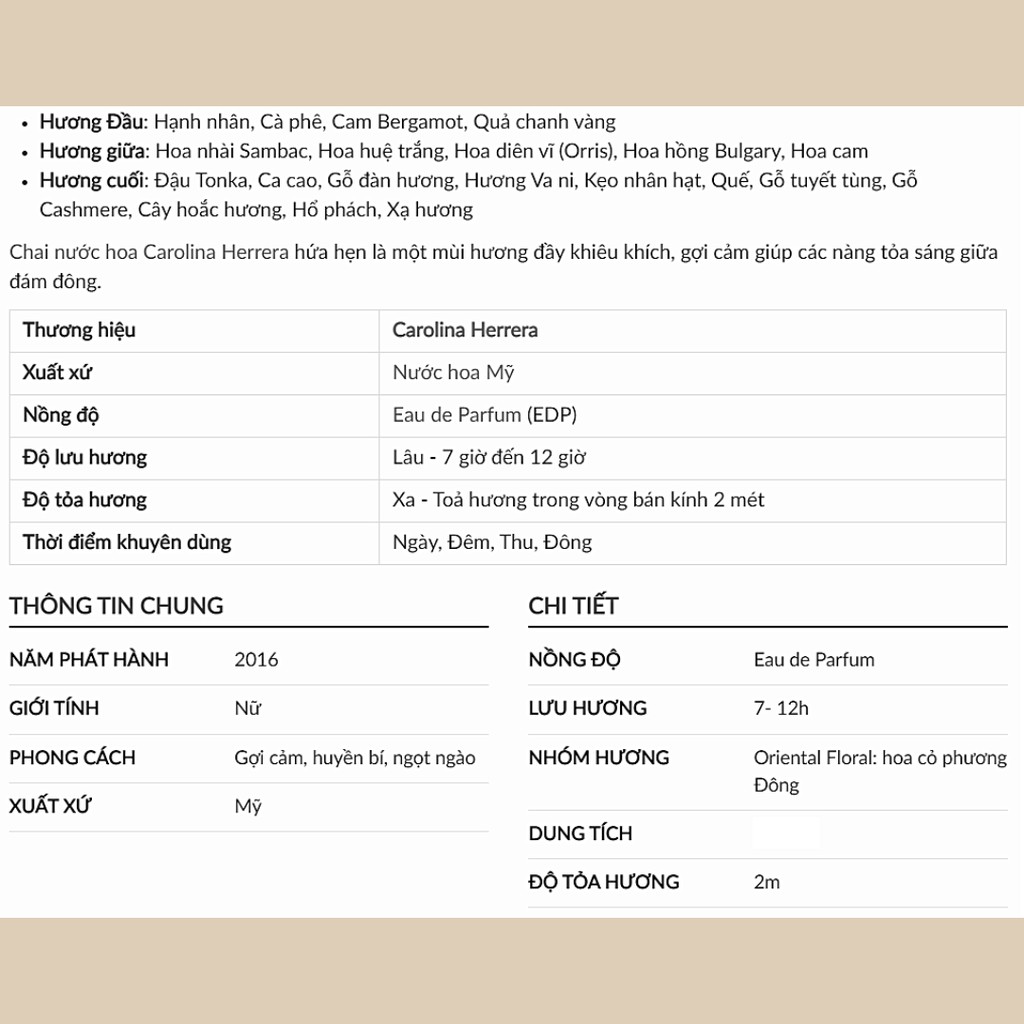 Nước hoa minisize GOODGIRL Carolina Herrera 20ml | Thế Giới Skin Care