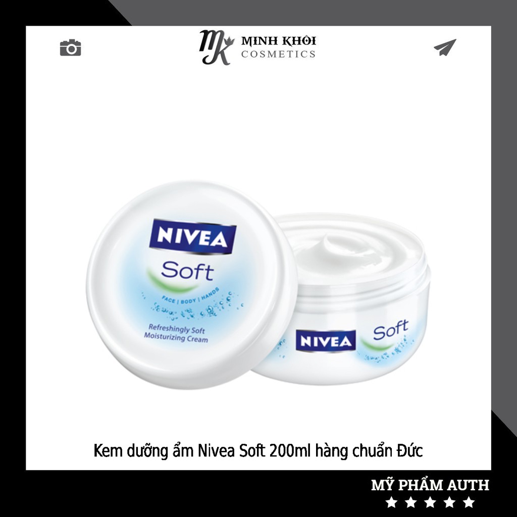 Kem dưỡng làm mềm da NIVEA Soft 200ml