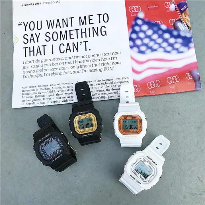 Đồng hồ điện tử SANOSI mặt vuông phong cách Unisex Bán lẻ giá sỉ