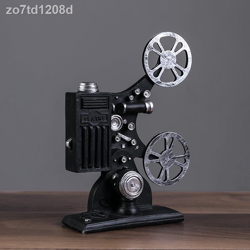☂✾❖Sáng tạo máy chiếu phim cổ điển hiện đại mô hình rạp chụp trang trí nhựa thủ công đồ nghề hoài