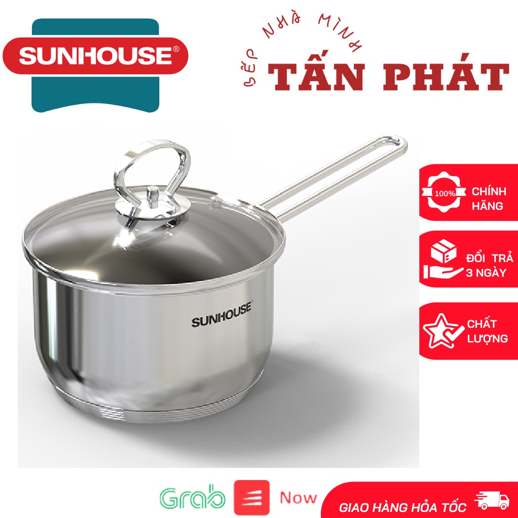 NỒI QUẤY BỘT INOX 5 ĐÁY SUNHOUSE 16CM (CÓ ẢNH THẬT)