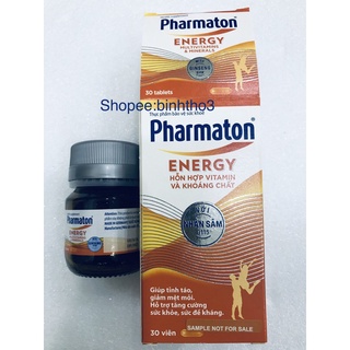 pharmaton energy multivitamins & minerals with ginseng g115 giúp tỉnh táo, giảm mệt mỏi, hỗ trợ tăng cường sức khoẻ...
