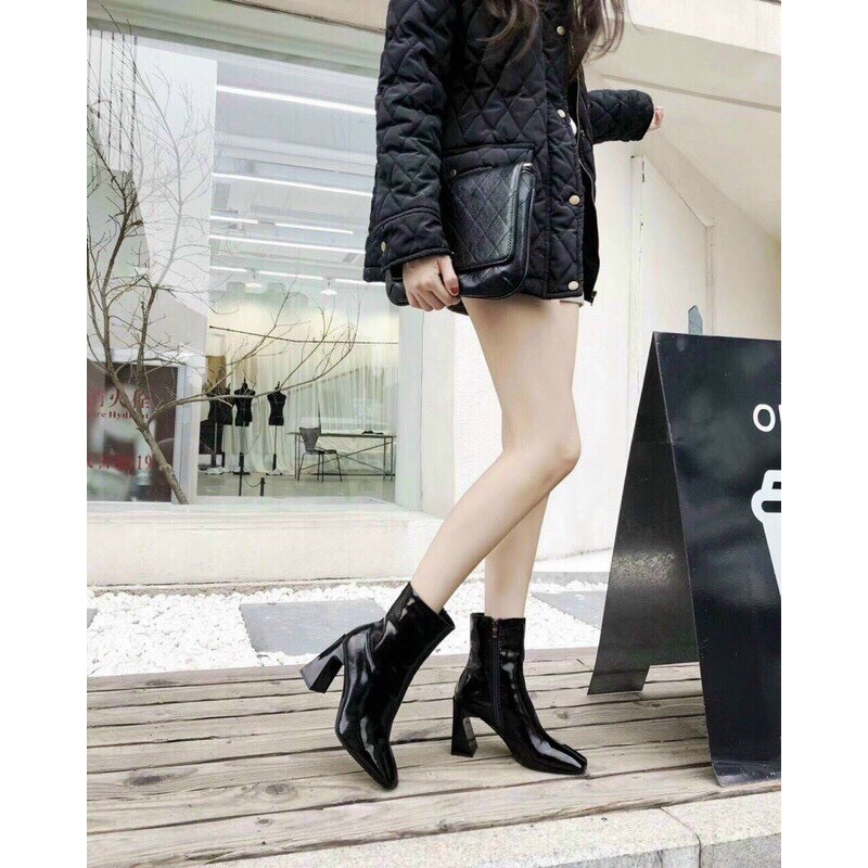 Bốt da bóng 7 phân cao cổ | BigBuy360 - bigbuy360.vn