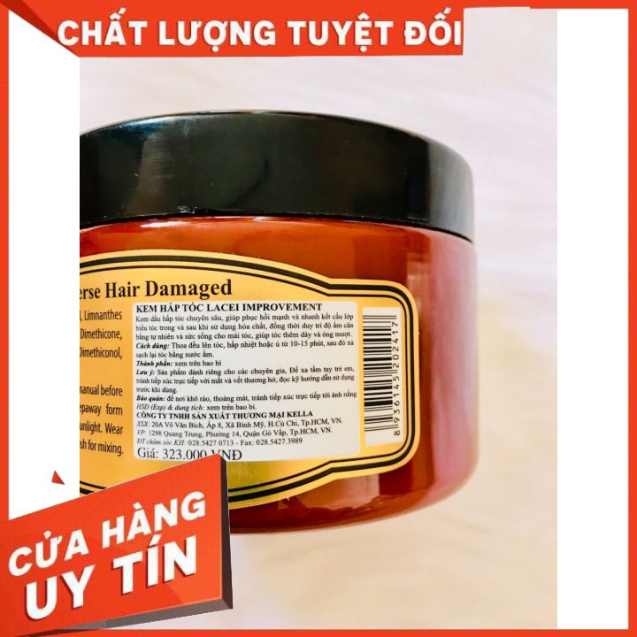 [hàng chính hãng]Kem hấp tóc ,kem ủ Lacei Improvement Reverse Hair Damaged 500ml -hấp phục hồi hư tổn-chống khô sơ trẻ