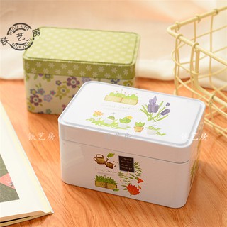 Hộp Đựng Bánh Trung Thu Hình Chữ Nhật Bằng Sắt