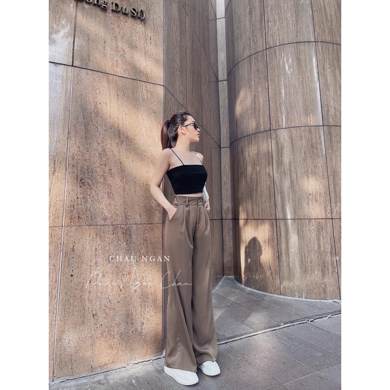 SET QUẦN ỐNG SUÔNG VỚI ÁO HAI DÂY MẢNH | BigBuy360 - bigbuy360.vn