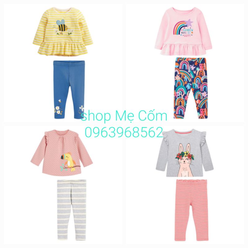 Bộ Littemaven thu đông dài tay cho bé gái hàng săn sale giá tốt