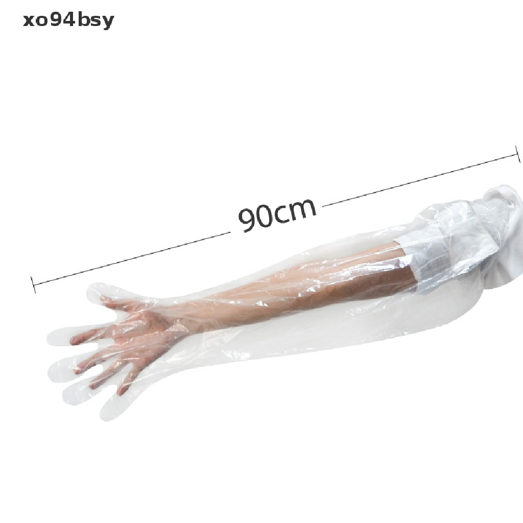 Set 50 Găng Tay Dài Cách Ly Sử Dụng Một Lần xo94bsy