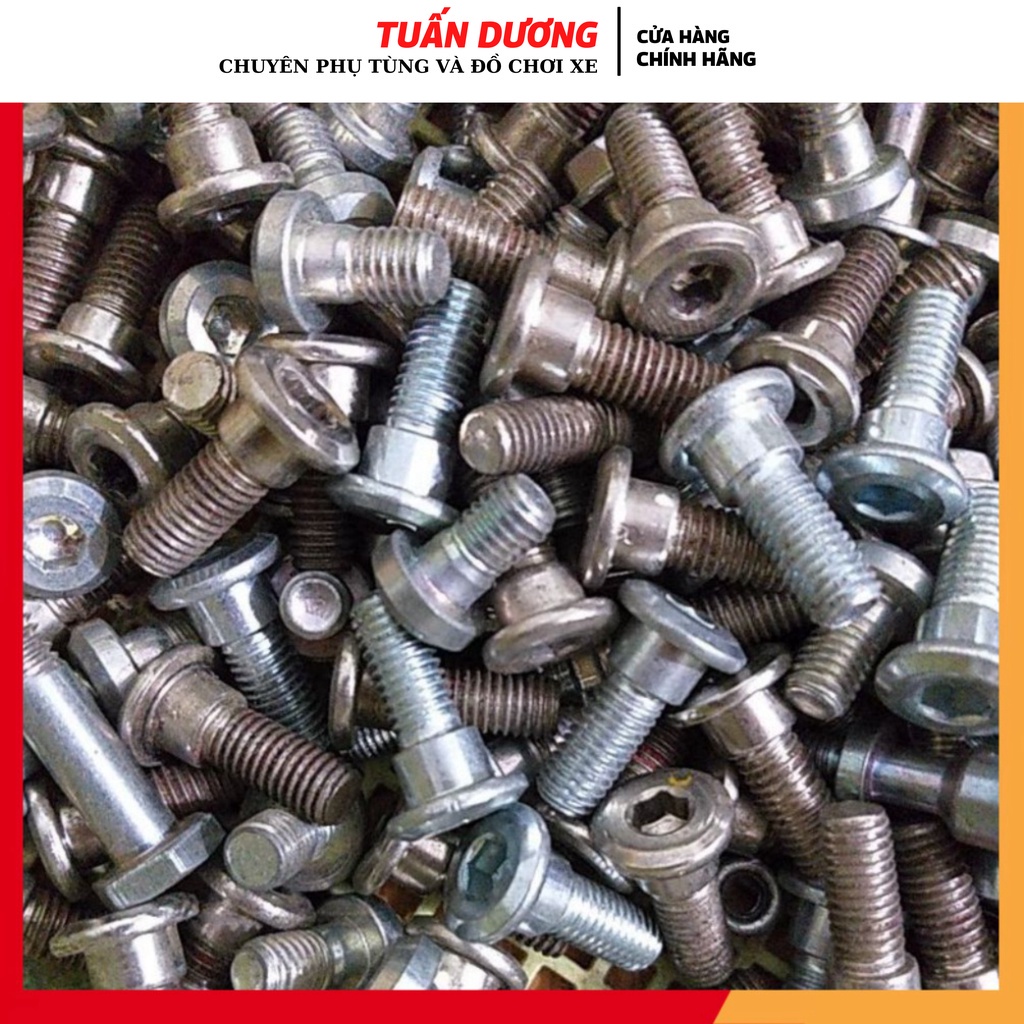 Bu lông 6 cạch bắt đĩa thắng xe máy 8mm(giá bán 1con) hàng chuẩn đẹp