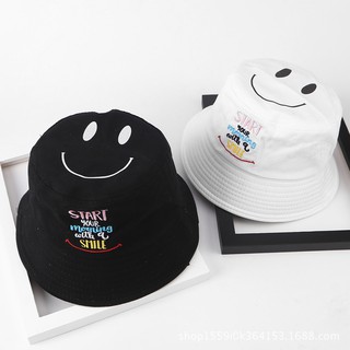 Nón bucket thêu chữ hàn quốc korea - sẵn hàng