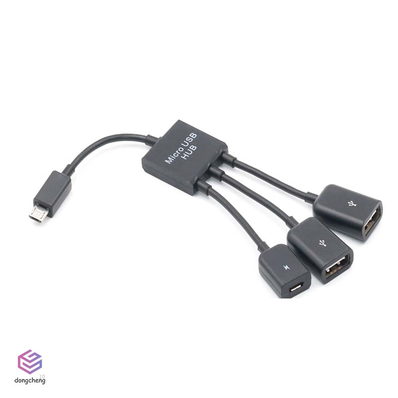 Bộ Chia 3 Cổng Micro Usb Otg Cho Điện Thoại / Máy Tính Bảng