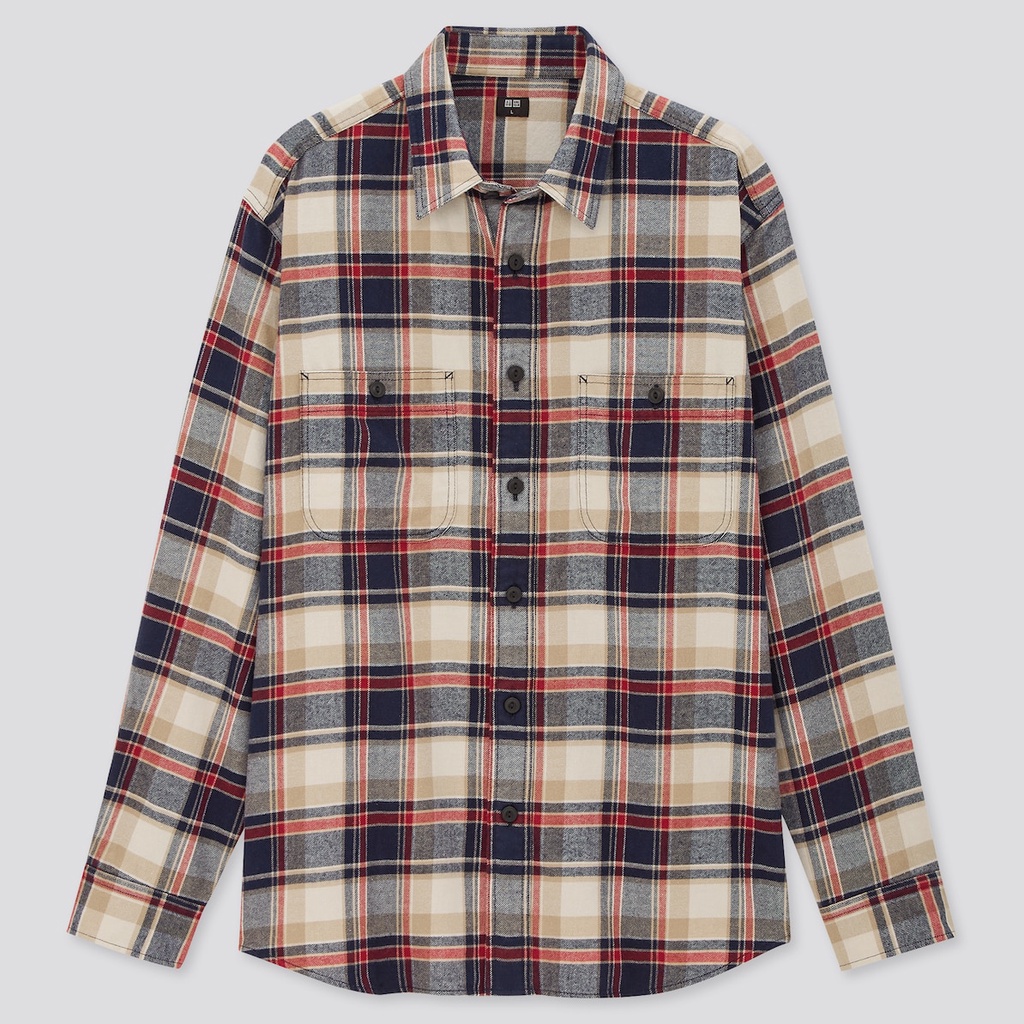 ÁO SƠ MI CARO TAY DÀI UNIQLO UNISEX 🏳️‍🌈 - FULL BILL NHẬT