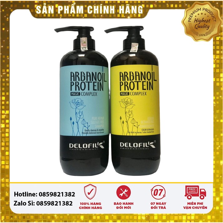 BỘ DẦU GỘI DẦU XẢ DƯỠNG ẨM PHỤC HỒI DELOFIL 500ml*2 | BigBuy360 - bigbuy360.vn