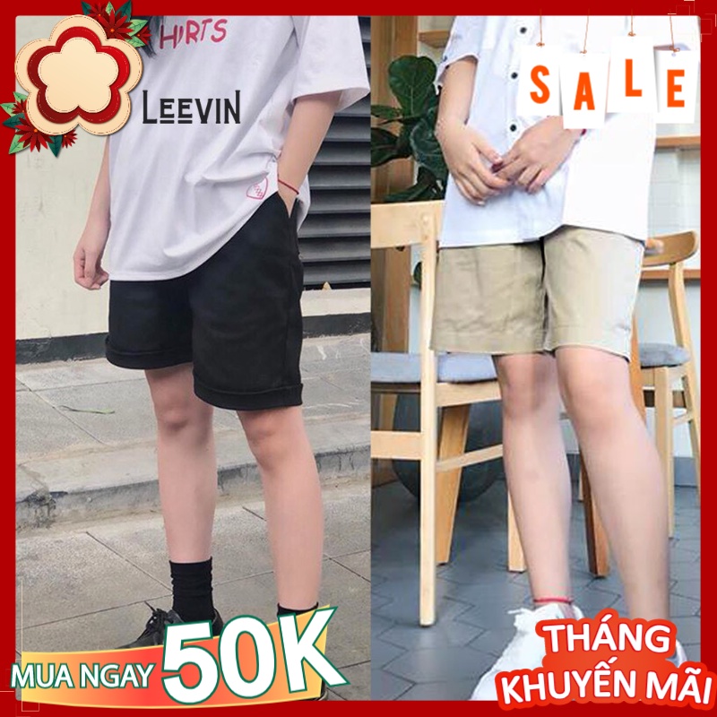 Quần Short Nam Kaki - Quần đùi kaki ngắn trơn đẹp, big size basic dễ phối đồ