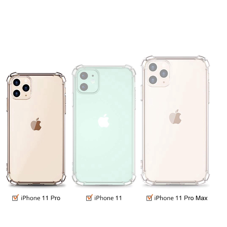 Ốp điện thoại siêu mỏng chống sốc bằng Silicone dành cho iPhone 11 Pro Max