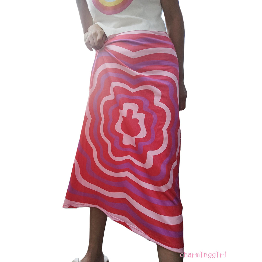 Chân Váy Dài Lưng Cao Xẻ Tà Họa Tiết Kẻ Sọc Thời Trang Mùa Hè Cho Nữ | BigBuy360 - bigbuy360.vn