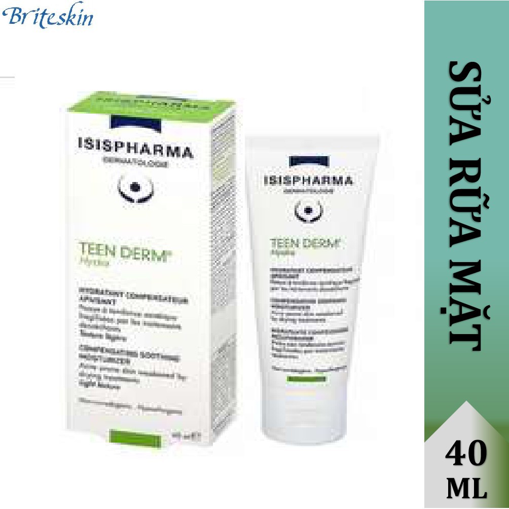 Gel Rửa Mặt Giảm Nhờn & Ngăn Ngừa Mụn Isis Pharma Teen Derm Gel (Tuyp 150ml & Tuyp 40ml)