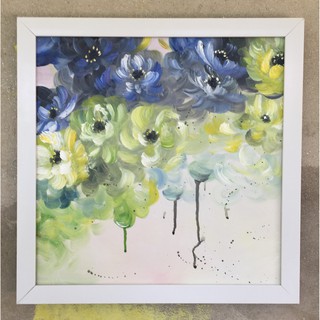 Tranh sơn dầu 35x35cm cả khung