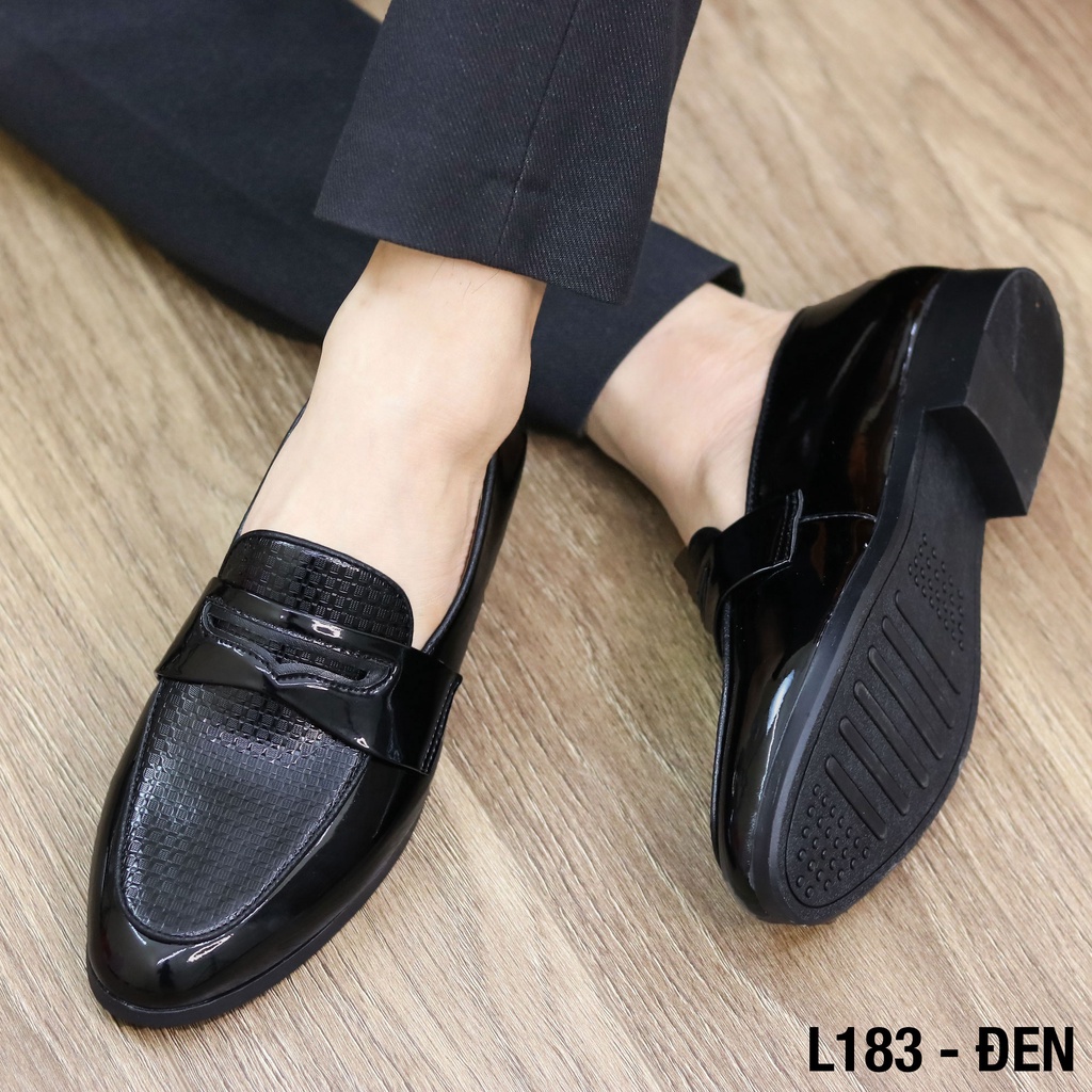 Giày Lười Nam Giá Rẻ Da Bóng Gía Dưới 200k - Mã L183