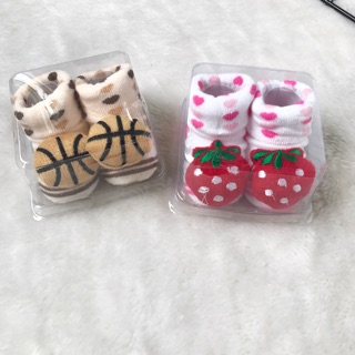 Combo 2 đôi vớ sơ sinh hình thú 3D