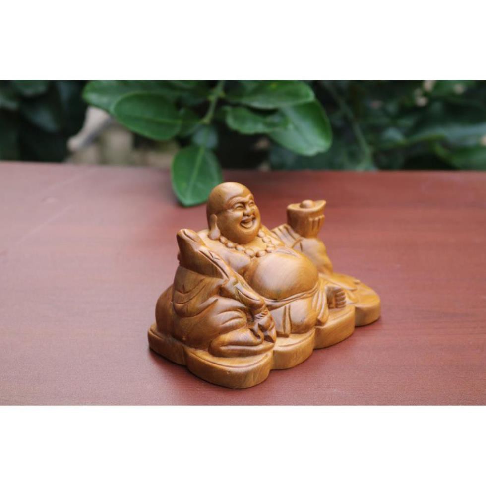 Tượng Phật Di Lặc Mang Tài Lộc, May Mắn Để Trên Xe Ô Tô Hoặc Bàn Làm Việc Bằng Gỗ Quý -TẶNG VÒNG ĐEO TAY