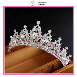 Vương miện cô dâu đính đá lấp lánh sang trọng ( Hàng có sẵn)