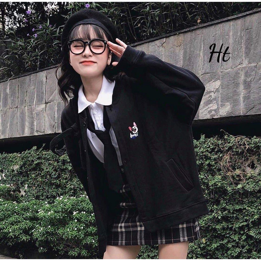 Áo bomber chó tai hồng HTH1220 | BigBuy360 - bigbuy360.vn