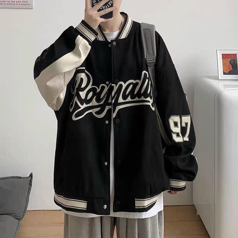 [ ẢNH THẬT] Áo Khoác Bomber Kaki 2 Lớp Dày Dặn From Rộng Unisex 2 Màu Đen/Be phong cách Ulzzang