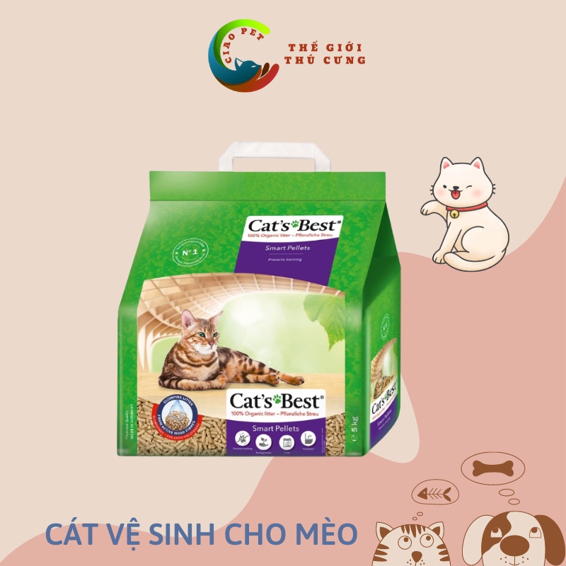 [5L] Cát vệ sinh cho mèo - Cat’s Best Smart Pellets