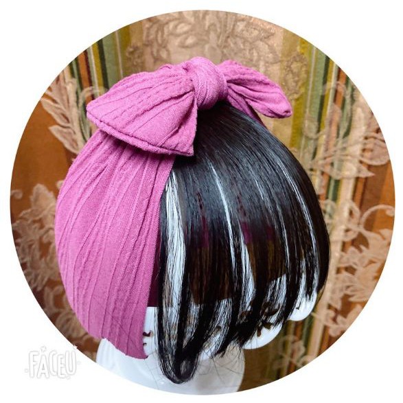 Băng đô tóc mái giả cho bé