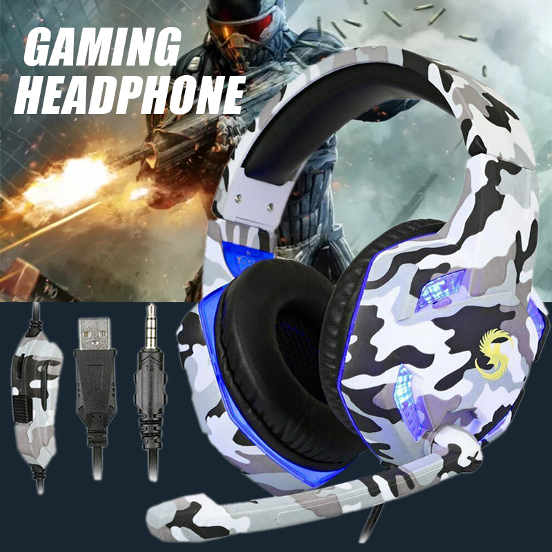 Tai Nghe Gaming Có Dây Và Đèn Led Kích Thước 3.5mm Dành Cho Pc / Laptop / Ps4 Pro Bj Franchisky | BigBuy360 - bigbuy360.vn