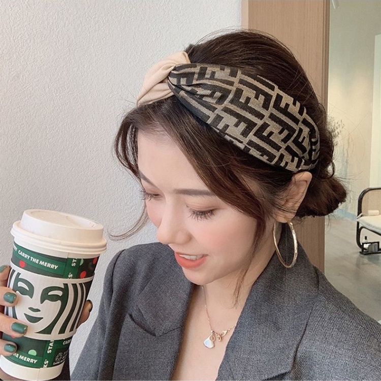 Băng Đô Cài Tóc Rửa Mặt Viền Rộng Bằng Lưới Dễ Thương Cho Nữ
