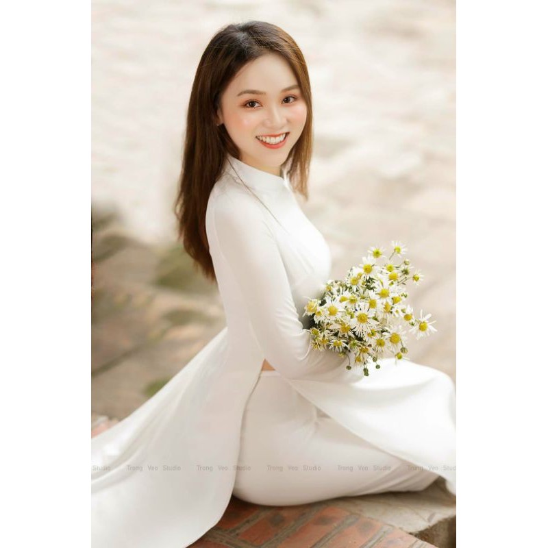 ÁO DÀI TRUYỀN THỐNG TRƠN VẢI LỤA CC-LẺ RẺ NHƯ BUÔN