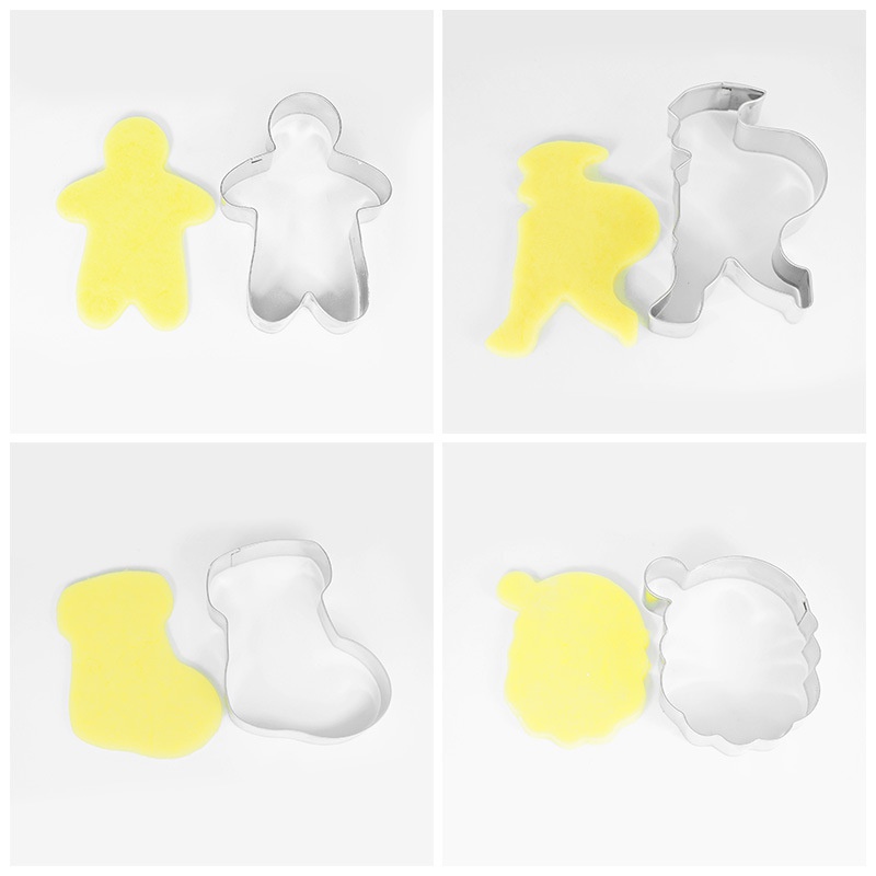 Set 8 khuôn cắt bánh quy làm từ thép không gỉ