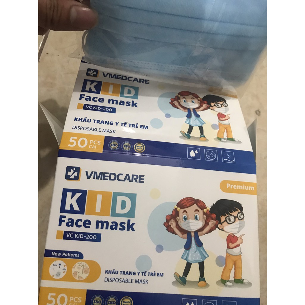 Khẩu Trang Trẻ Em  Kháng Khuẩn. hộp 50 chiếc [Sãn Hàng] | BigBuy360 - bigbuy360.vn