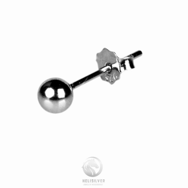 Khuyên tai bạc nam, nữ HeliSilver Tiny S925