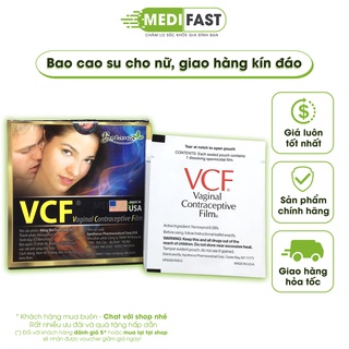 Màng tránh thai VCF - An toàn, hiệu quả, dễ sử dụng - Hộp 3 chiếc