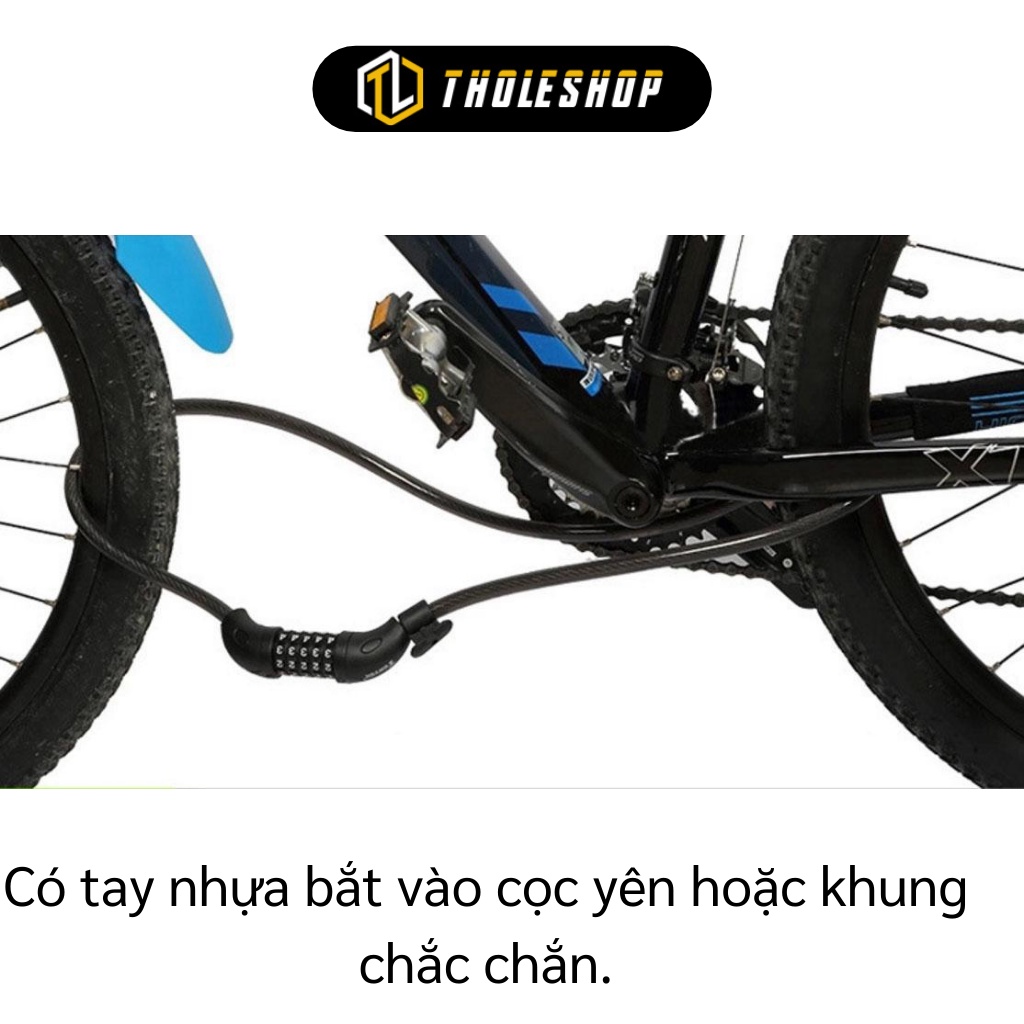 Khóa Xe - Ổ Khóa Dây Xe Đạp, Xe Máy 5 Số Cao Cấp Chống Trộm 3406