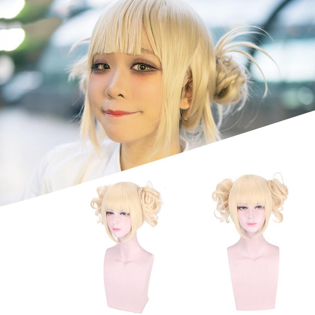 Tóc Giả Hóa Trang Nhân Vật Anime My Hero Academia Himaikou Toga Light Ponytail M5X9