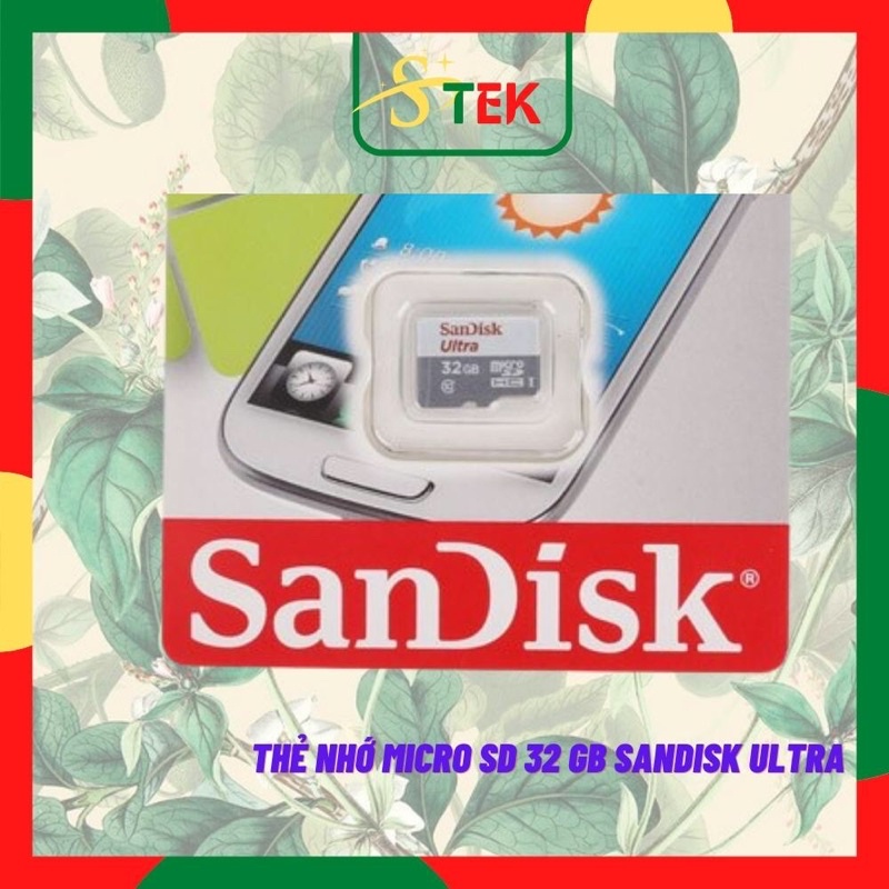 Thẻ nhớ Micro Sdhc Sandisk Ultra 32gb Chuyên Dùng Cho Camera Điện Thoại