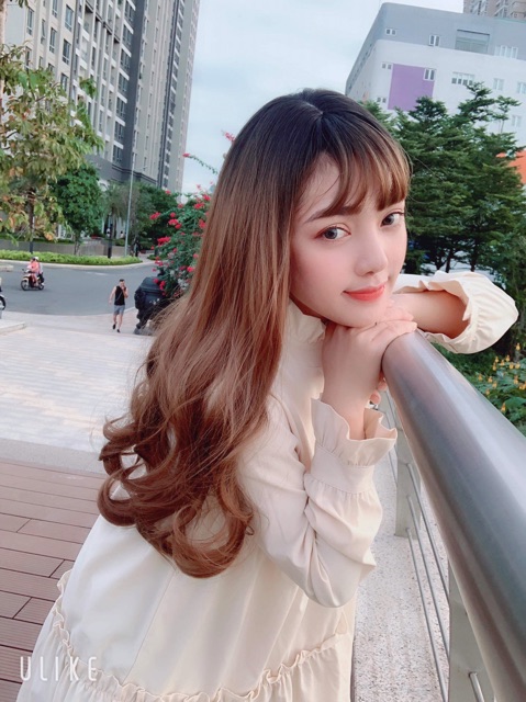 Tóc giả cao cấp omber cosplay - tặng lưới chùm tóc- hình thật