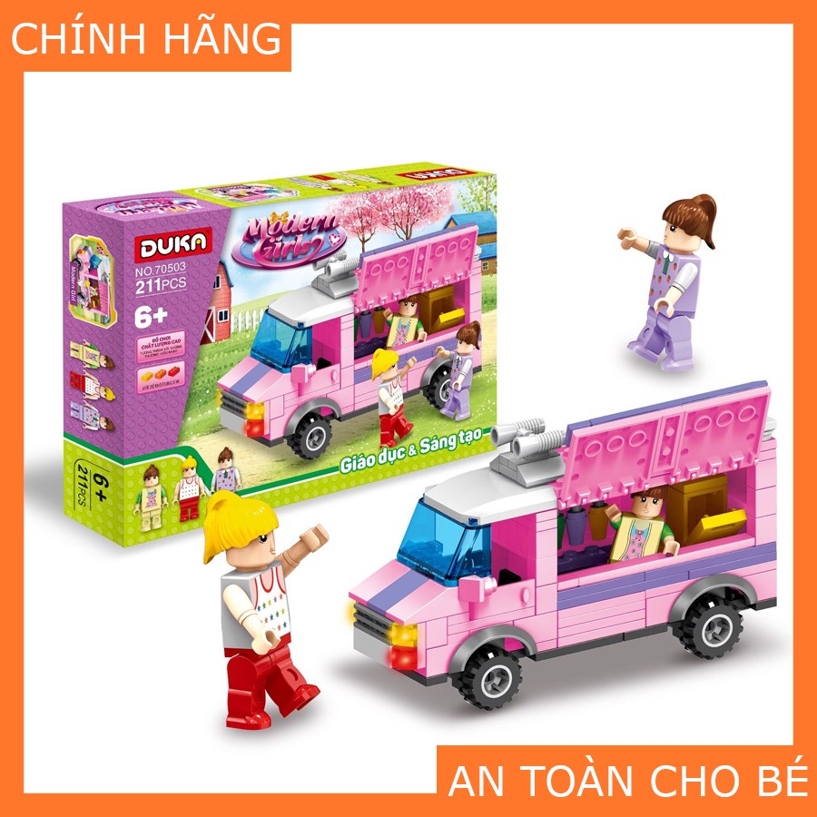 Đồ chơi Trẻ Em DUKA Bộ Ghép Hình –  Những Cô Gái Hiện Đại 211 Chi Tiết [An Toàn Cho Bé]