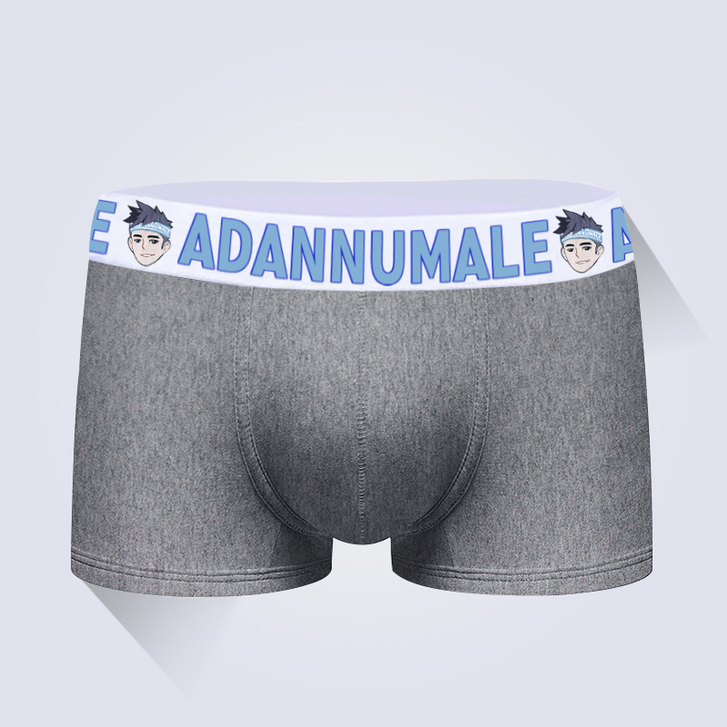 Quần Lót Boxer Cotton Lưng Thấp Họa Tiết Hoạt Hình Thời Trang Cho Nam Ad7104