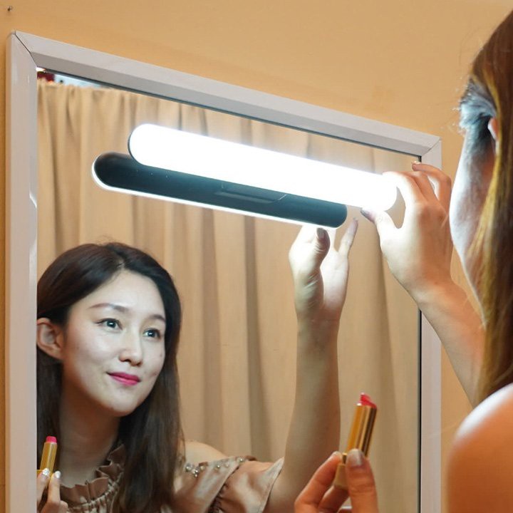 Đèn led dán tường tích điện 1800mAh đèn đọc sách trang điểm bàn học bàn làm việc 4 chế độ sáng cảm ứng chạm tiện lợi