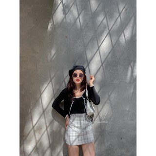 Chân váy dạ tweed