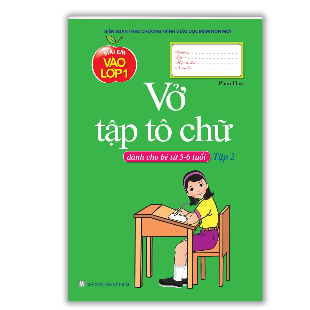 Sách - Vở tập tô chữ tập 2 (dành cho bé từ 5 - 6 tuổi)